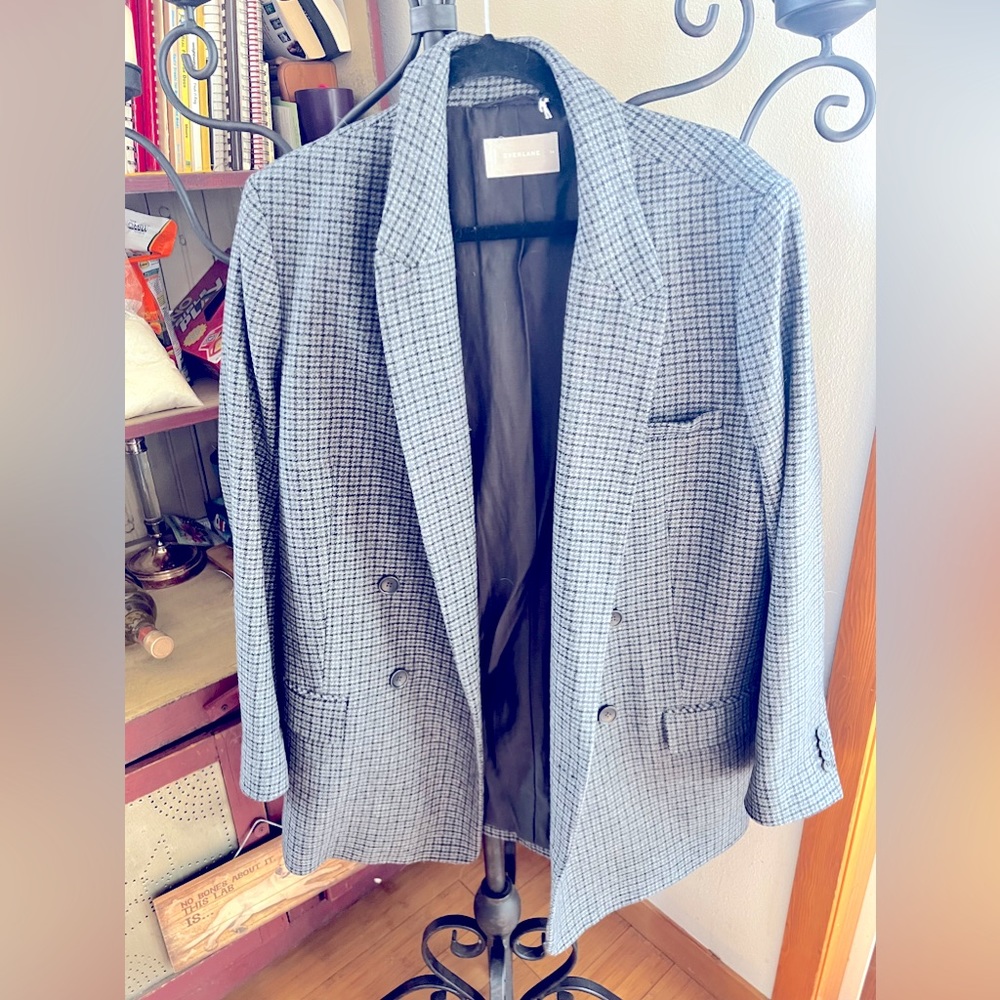 Plaid Everlane blazer
